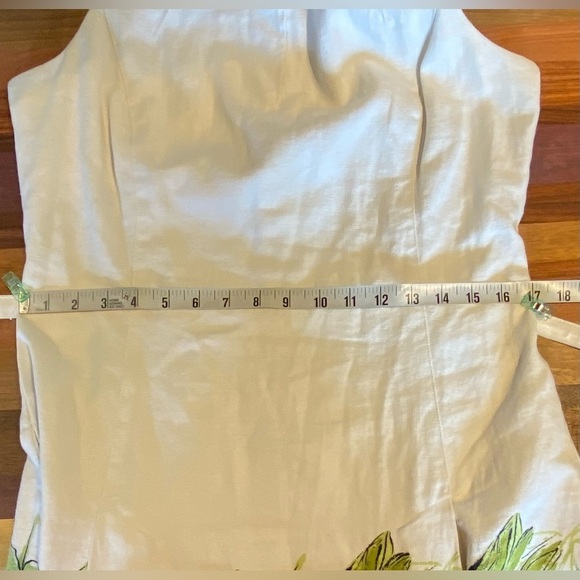 Talbots Dragonfly-print Belted LinenDress, size 10 - Picture 8 of 10